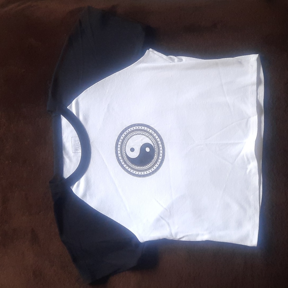 XL Women's Full Tilt Ying Yang Crop Top